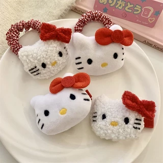 Dây Cột Tóc Hình Mèo Hello Kitty Dễ Thương