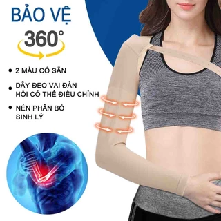 1 Máy Tính Y Tế Nén Tay Tay Có Dây Đeo Vai Chống Sưng Giảm Đau Thoáng Khí Cánh Tay Khuỷu Tay Dành Cho Nam Và Nữ