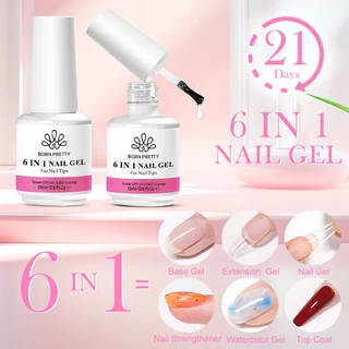 Keo Dán Nối Dài Móng Tay Nhanh Khô 6 Trong 1 BORN PRETTY 15ml