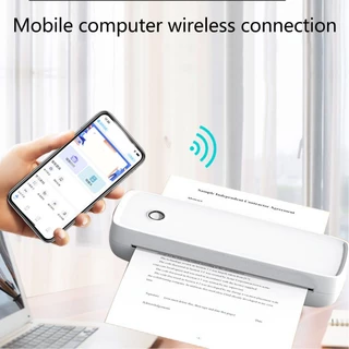 [Trong Kho] máy in mini-máy in nhiệt-USB BT 203dpi Di Động Mini Không Mực Cho Gia Đình Đi Du Lịch-AKOASM