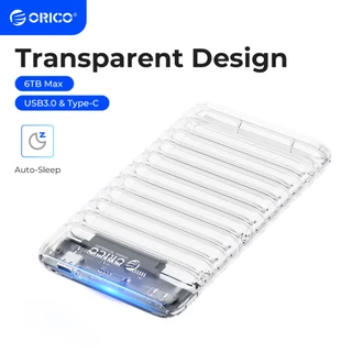 Hộp đựng ổ cứng ORICO 6Gbps 6TB UASP Type C SSD HDD 2.5 inch SATA Sang USB 3.1 6Gbps (2139C3-V1)