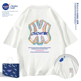 [GIAO TRONG NGÀY]NASA Áo Thun Cotton Tay Ngắn Dáng Rộng In Chữ Nasa Thời Trang Mùa Hè 2024