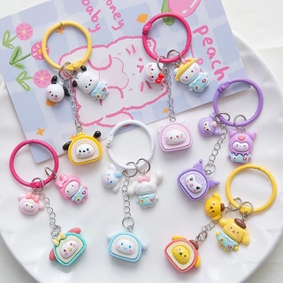 SANRIO Móc Khóa Hình Nhân Vật Hoạt Hình My Melody Kitty Kuromi Cinnamoroll Dễ Thương