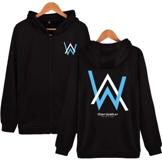 Áo Khoác Hoodie Cotton Có Khóa Kéo In Logo Alan Walker Thời Trang Cho Nam Và Nữ XXS-4XL 1848C