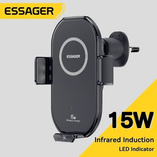 Giá Đỡ Điện Thoại Trên Ô Tô Không Dây Essager 15w 360° Đế Sạc Không Dây Xoay Được Cho Điện Thoại Di Động