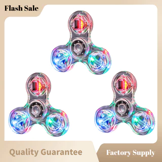 Con Quay Đồ Chơi Fidget Spinner Với ĐèN LED NhiềU MàU GiúP GiảM Stress