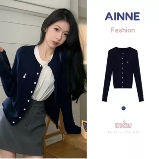 AINNE Áo Khoác cardigan Dệt Kim Thêu Họa Tiết Sang Trọng Thời Trang Cho Nữ/Áo cardigan Dệt /Thu Cho Nữ