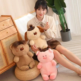 🐻Chính hãng🐻Thú Nhồi Bông Hình Chú Heo / Chó / Heo Con Dễ Thương Dùng Làm Quà Tặng