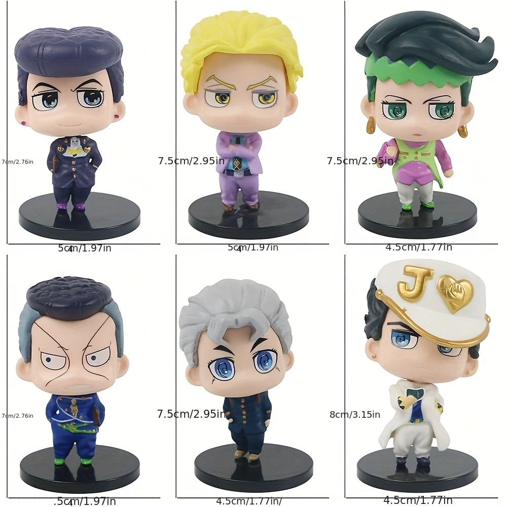 Set 6 Mô Hình Nhân Vật Phim jojo bizarre adventure