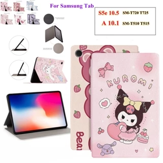 Samsung Galaxy Tab S5e 10.5 inch SM T720 T725 Tab A 10.1 inch 2019 SM T510 T515 Fashion Tablet Case Cute Cartoon Series Anime Pattern Flip Stand Casing PU Leather