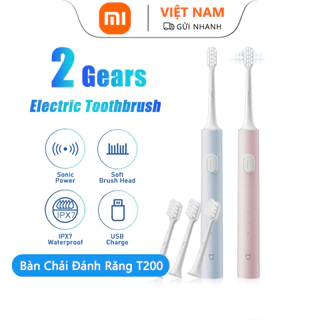 Bàn Chải Đánh Răng Điện Xiaomi Youpin Mijia Sonic T200 Hai Chế Độ 0.15mm Chống Thấm Nước IPX7