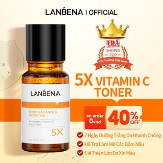 Toner PLUS Vitamin C Lanbena Dưỡng Trắng x5L Hỗ Trợ Làm Trắng Da Chống Lão Hóa Da Trẻ Hóa Da 150ml