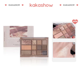 kakashow Bảng phấn mắt tông trà sữa 12 màu trang điểm tự nhiên xinh xắn Ánh Ngọc Trai Lấp Lánh chuyên dụng cho trang điểm Nước Chống