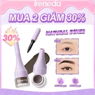 Ireneda Gel Vẽ Lông Mày Sắc Tố Cao Chống Thấm Nước Và Mồ Hôi Kèm Cọ Trang Điểm Lâu Trôi