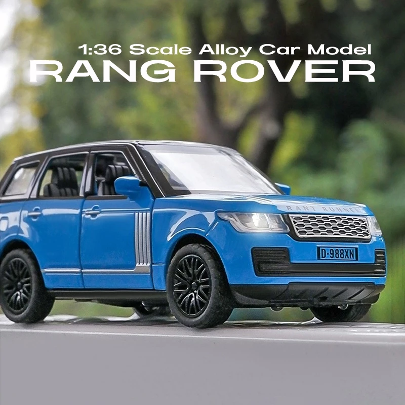 Mô Hình Xe Hơi Range Rover Có Đèn Và Âm Thanh Bằng Hợp Kim Tỉ Lệ 1: 36