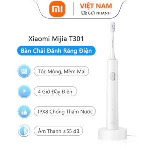 Bàn Chải Đánh Răng Điện Xiaomi Youpin Mijia Sonic T301 Chế Độ Không Dây Và Pin 50 Ngày