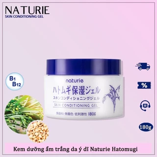 Kem dưỡng ẩm trắng da ý dĩ Naturie Hatomugi Nhật Bản SKIN CONDITIONING Gel 180g cho da mặt khô