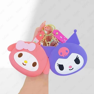 SANRIO Móc Chìa Khóa / Ví Nhỏ Hình Cún Kuromi Cinnamon Dễ Thương