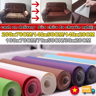 Miếng dán vải da PU cỡ lớn kích thước chữa ghế sofa đồ da tự dính 6M Sửa chữa đồ da Tự dính Bản vá tự dính trên quần áo Sofa Sửa chữa vải da PU cao cấp 69x100cm