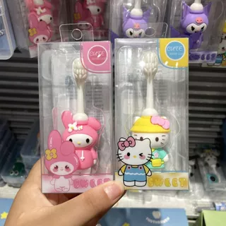 Bàn Chải Đánh Răng Ngắn Hình Hello Kitty Dễ Thương Cho Bé