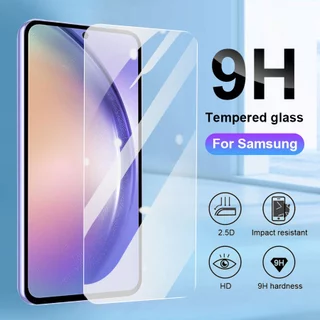 Kính cường lực trong suốt Cho Samsung Galaxy Samsung Galaxy A35 A55 A15 A25 A05 A05s S23 FE A34 A54 A14 A23 S21 FE A72 A70 A13 A12 S20 fe A52 A32 A53 A20 A31 A11 A71 A73 A10A10s A20s A21s A22 A42 A70s A52s A03s A03 A51 A50s A50 A30 Miếng dán màn hình