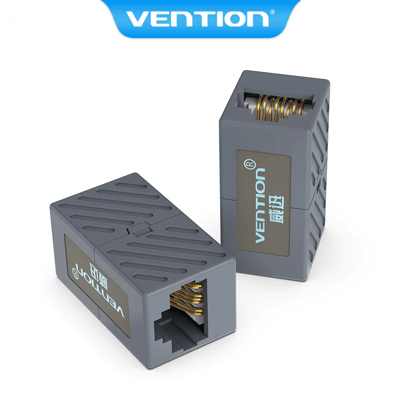 Đầu Nối Dây Mạng Lan Rj45 Vention Tiện Dụng FTP Keystone Jack khớp nối màu đen