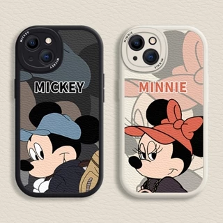 Ốp lưng iPhone cho 15 / 14 / 13 / 12 / 11 Promax Phim hoạt hình Mickey và Minnie Vỏ mềm cho iPhone 7 / 8 Plus / X / XR / Xs Max