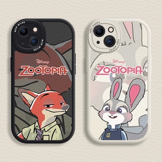 Ốp lưng Zootopia iPhone cho 15 / 14 / 13 / 12 / 11 Promax Vỏ mềm hoạt hình cho iPhone 7 / 8 Plus / X / XR / Xs Max Cover