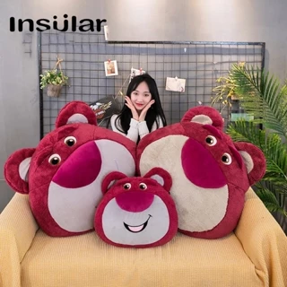 insular   Gối Ôm Nhồi Bông Hình Gấu Dâu Tây Dễ Thương Cho Bé Gái gấu dâu lotso gấu dâu bông