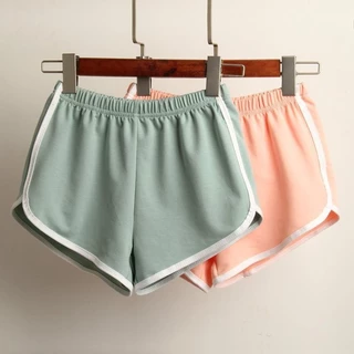 Quần Short Thể Thao Nữ Mùa Hè Thời Trang Hợp Thời Trang Cotton Quần Ba Điểm Phong Cách Mới Phiên Bản Hàn Quốc Đi Biển Quần Nóng