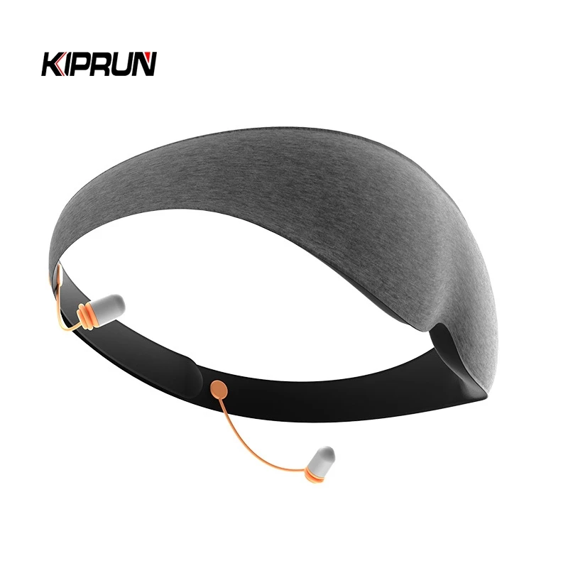Mặt nạ mắt ngủ KIPRUN có nút tai, Vỏ mắt thoải mái 3D Bịt mắt cho nam giới, Mặt nạ ngủ chặn ánh sáng thoáng khí mềm mại có khóa dán có thể điều chỉnh