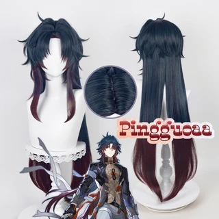 Honkai: Star Rail Blade Cosplay Tóc Giả Dài 100cm Thẳng Chuyển Đổi Tóc Giả Tổng Hợp Chịu Nhiệt