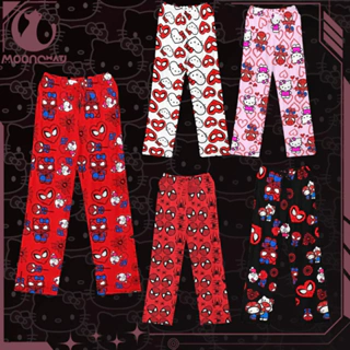 2024 Người Nhện Hello Kitty Rời Nữ Pyjama Quần Pyjama Quần Nữ Nam Hoạt Hình Ngủ Đáy Phòng Chờ Mặc Bé Gái Quần Ngủ