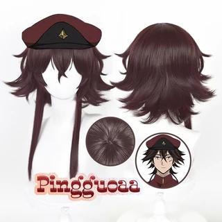 Anime Bungou Đi Lạc Chó Tetchou Suehiro Cosplay Tóc Giả 50cm Nâu Ngắn Chịu Nhiệt Tổng Hợp Tóc Giả