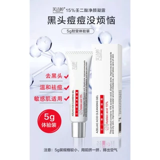 15% gel làm sạch axit azelaic và metronidazole 15g / hộp kiểm soát dầu vết mụn loại bỏ mụn đầu đen và mụn trứng cá