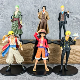 12 Phong Cách 15-23cm Anime One Piece Hình Luffy Sanji Sabo Roronoa Zoro Portgas D Ace Marco Trafalgar D Nước Luật PVC Nhân Vật Hành Động Mô Hình Đồ Chơi Búp Bê