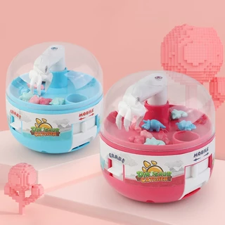 (Giao hàng 24 giờ) Gacha Toy Mini Claw Machine Trò chơi bắt khủng long Người bắt dễ thương Giảm căng thẳng Nhân vật khủng long thu nhỏ Giải thưởng nhỏ cho trẻ em