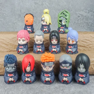 6 Cái / bộ Anime Naruto Hình Akatsuki Nagato Pein Pain Konan Zetsu Itachi Deidara Orochimaru Sasori Q Phiên Bản PVC Nhân Vật Hành Động Mô Hình Đồ Chơi Búp Bê