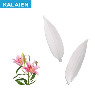 KALAIEN Lá Lily Veiner Khuôn Silicon Fondant Trang Trí Bánh Ăn Được Thích Hợp Bánh Kẹo Silicon Veining Khuôn