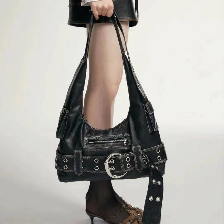 Molisa túi xách nữ túi đeo chéo 2023NEW Phong Cách Hàn Quốc Quyến rũ ULZZANG  thích hợp sử dụng hàng ngày GDJ24105EK 2Z240108