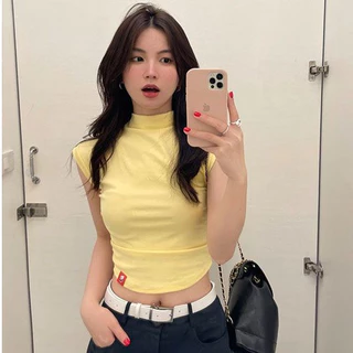 YOUSE áo phông áo thun nữ croptop baby tee Dễ thương Fashion Thời trang Comfortable WTX24205BG 8Z240219