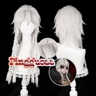 Identity V Ithaqua Cosplay Tóc Giả Đồng Hồ Ngủ 63cm Màu Xám Ấm Bện Tóc Giả Chịu Nhiệt Tổng Hợp Tóc