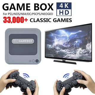 Hộp TRÒ CHƠI G7 Super Game Box 64 / 128GB 30000 + Trò chơi Hệ thống kép TV Trò chơi cổ điển S905G Chip Retro Video Games Console cho N64 / PSP / PS POWKIDDY
