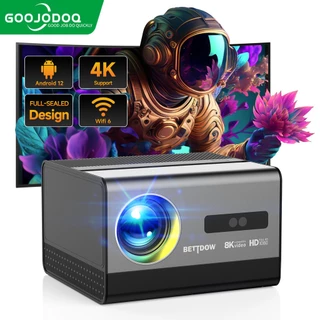 Máy Chiếu Mini GOOJODOQ 1080P 4K Full HD Máy Chiếu Gia Đình Màn Hình Máy Chiếu Di Động Mini WiFi Cho Điện Thoại Máy Tính Gia Đình Rạp Chiếu Phim