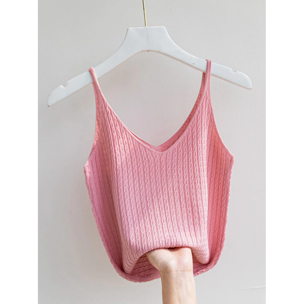 YAYUAN V cổ áo vest nữ mới màu hồng