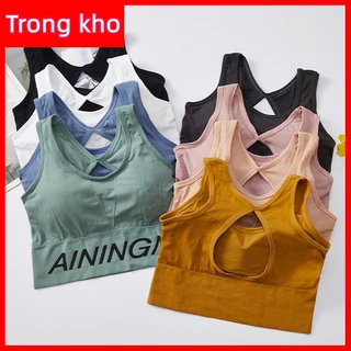 Mới Áo Ngực Thể Thao Không Đường May In Chữ Tiếng Anh Cổ Điển Quyến Rũ Cho Nữ