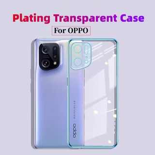 Ốp lưng OPPO Find X7 Ultra X6 Pro X5 Pro X3 Pro 5G F11 Pro F9 F7 F5 Reno 11 Pro 10 Pro Mạ trong suốt