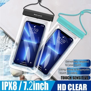 Túi đựng điện thoại FONKEN chống thấm nước IPX8 Max 7.2 Inch dùng khi đi bơi