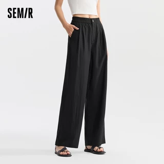 Semir Quần Jean Rộng Chân Nữ 2024 Mới Phong Cách Mỹ Sành Điệu Thời Trang Đường Phố