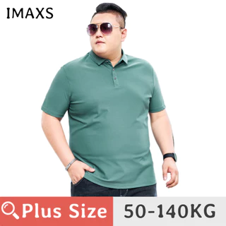 50-140kg PLUS SIZE Ice Silk 9xl 8xl Nam Mùa Hè Tay Ngắn Màu Trơn Oversize Công Sở Áo Sơ Mi Polo Thường Ngày